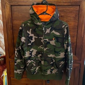 POLO Ralph Lauren army fatigue hooded sweatshirt